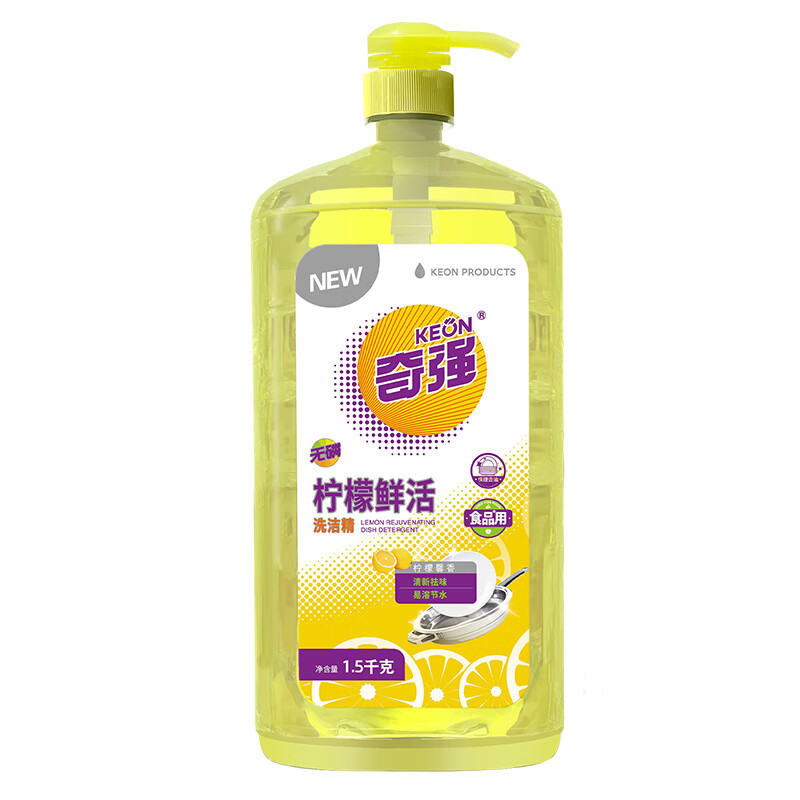 奇强(keon)奇强柠檬鲜活洗洁精大瓶1.
